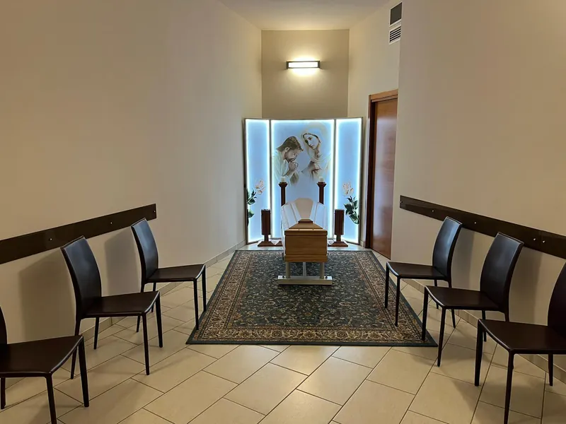 Sala del commiato della Casa Funeraria Agli Ulivi